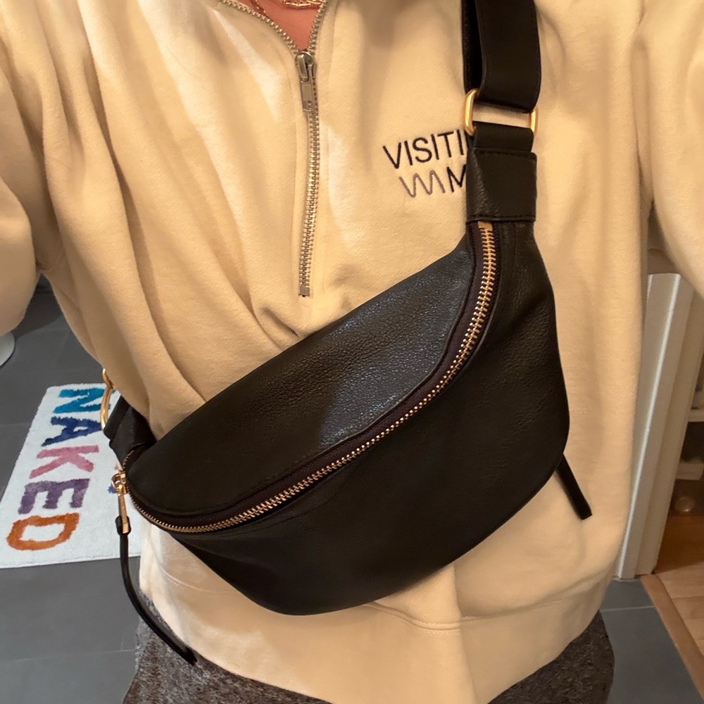 Rebecca Minkoff Black Leather Belt Bag!